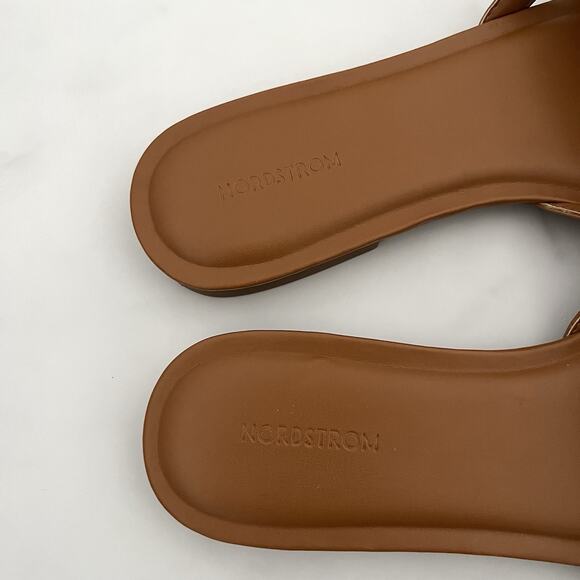 Nordstrom Carolina Slide Tan Toffee Size 8 Sandals classic coastal boho chic - Picture 8 of 12